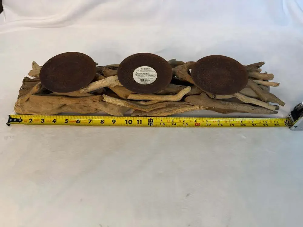 Pier 1 Imports Driftwood 3-Candle Holder Centerpiece Candelabra SKU 2888742